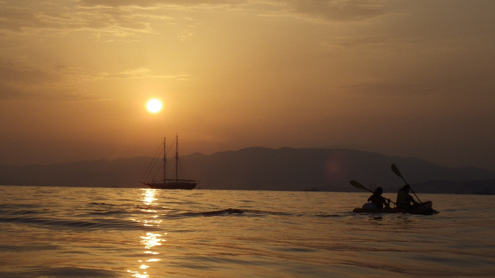 Couche de soleil Kayak Evasion Cannes Golfe Juan2